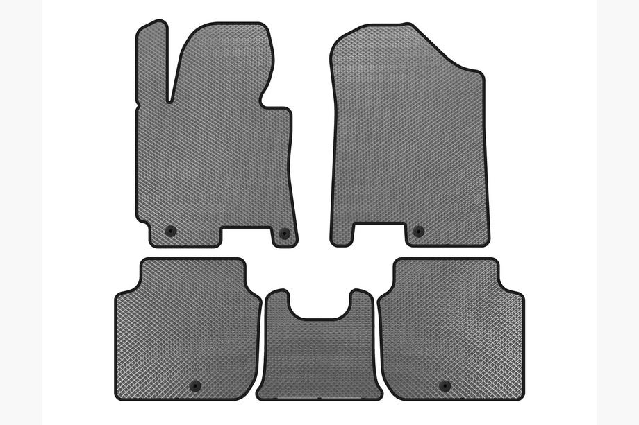 Kia Forte 2008-2024 гг. Коврики EVA (2012-2016, Серый) Image