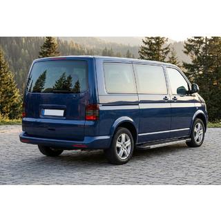 Боковые пороги RedLine V1 (2 шт., алюминий) Volkswagen T5 Caravelle 2004-2010 гг. фото 1