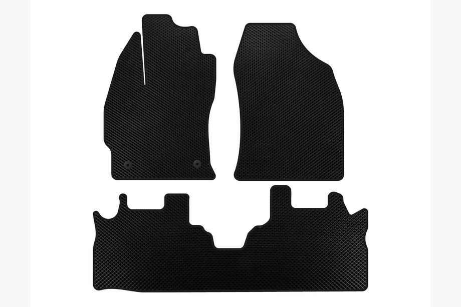 Toyota Prius Plus Коврики EVA (2 ряда, Черный) Image