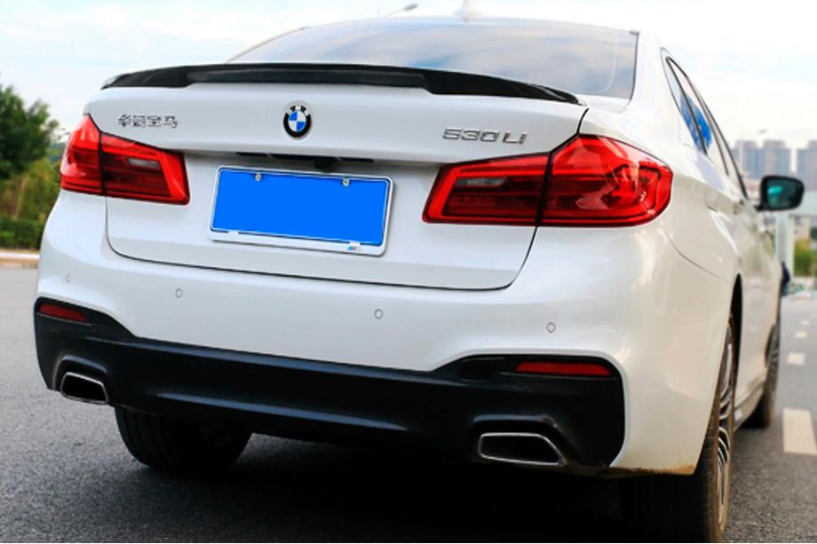 BMW 5 серия G30/G31 2017–2023 гг. Спойлер P-Style (Черный Глянец) Фото 1