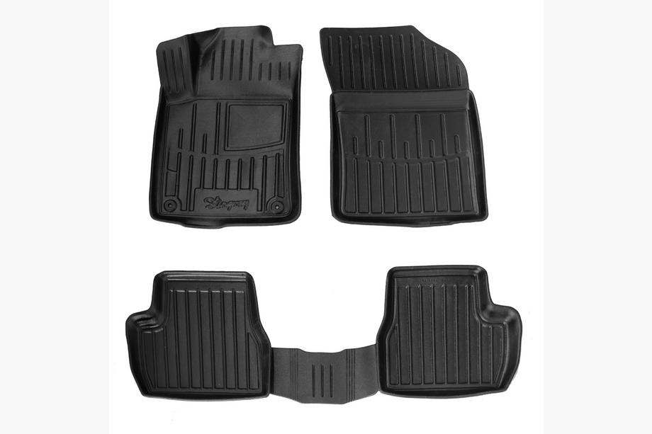 Citroen C-3 2009–2016 гг. Резиновые коврики Stingray 3D (4 шт) Image