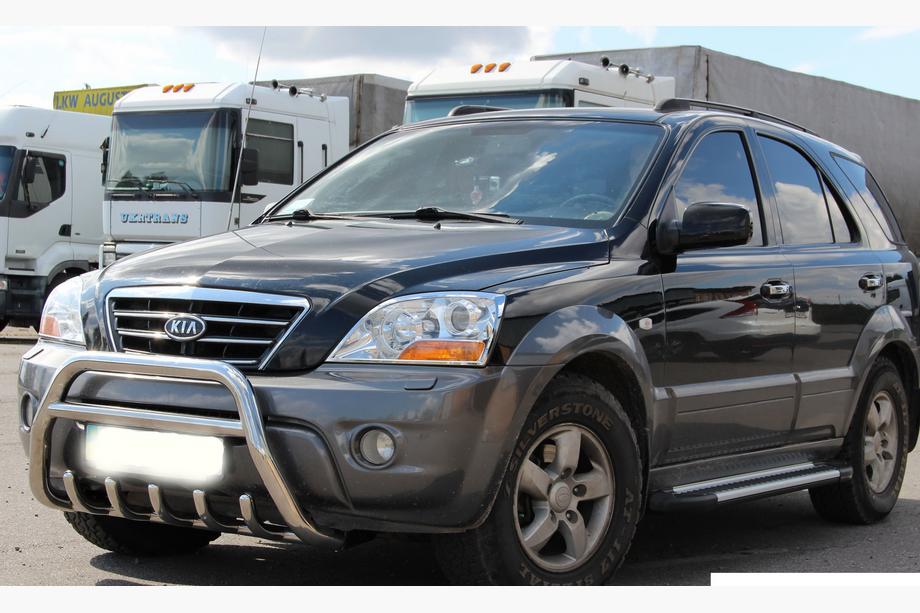 Kia Sorento I BL 2002-2009 гг. Кенгурятник WT003-2 (нержавейка) Фото 4
