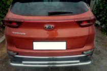 Kia Sportage 2015-2021 гг. Задняя защита AK002-2 (нерж. сталь) фото 3