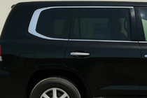 Lexus LX570/450d 2008-2022 гг. Полный комплект оконных молдингов Дизайн 2025 (2008-2015, нержавейка) фото 1