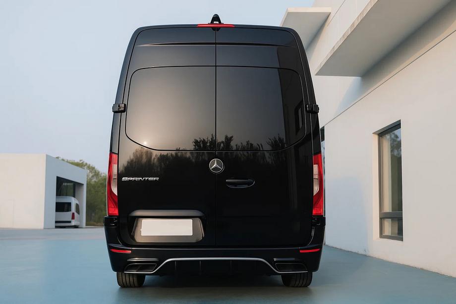 Mercedes Sprinter W907/W910 2018- гг. Задний бампер AMG (для стандартной базы, полипропилен) Image