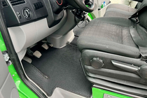 Volkswagen Crafter 2006-2016 гг. Резиновые Коврики Carsuit V1 (Черные) фото 1