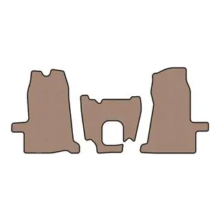 Резиновые коврики Carsuit (2000-2006, 1+1, механика, бежевые) фото 1