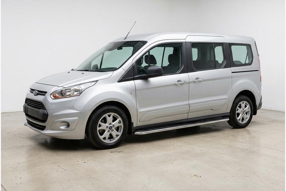 Ford Connect 2014-2021 гг. Боковые Подножки Maydos V1 (2 шт., нержавейка) Макси База Image