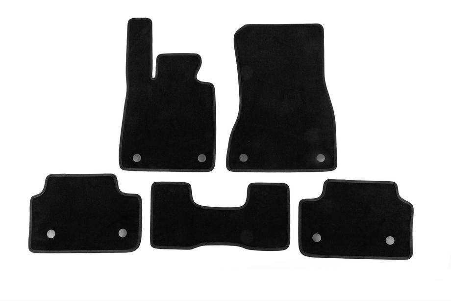 BMW 5/i5 серия G60/G60E/G61 2023- гг. Текстильные коврики Deluxe (Для G60/61, Черный) Image