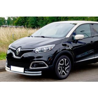 Передняя защита ST085 Нержавейка Renault Captur 2013-2019 гг.