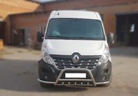 Renault Master 2011-2023 гг. Кенгурятник WT003-Exlusive (нерж. сталь) фото 2