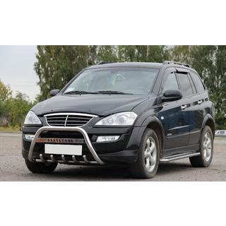 Кенгурятник WT004 Нержавейка SsangYong Kyron 2005-2014 гг. фото 3
