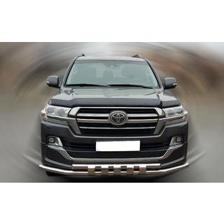 Передняя дуга ST015 (2015+, нерж. сталь) Toyota Land Cruiser 200 2007-2021 гг. фото 1