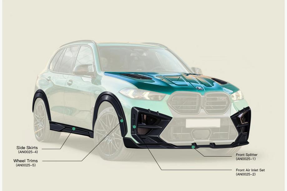 BMW X5 G05 2019–2026 гг. Комплект обвеса для X5M F95 AL-Design Carbon (2023+) Фото 6