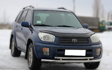 Toyota Rav 4 2001-2005 гг. Передняя защита ST014-1 (нержавейка) фото 2