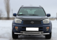 Toyota Rav 4 2001-2005 гг. Передняя защита ST014-1 (нержавейка) фото 1
