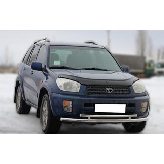 Передняя защита ST014-1 (нержавейка) Toyota Rav 4 2001-2005 гг. фото 2