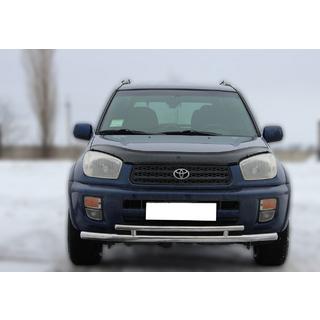 Передняя защита ST014-1 (нержавейка) Toyota Rav 4 2001-2005 гг. фото 1