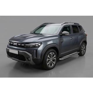 Боковые Подножки Maydos V2 (2 шт., Алюминий и Нержавейка) Dacia Duster 2024- гг. фото 1
