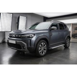 Боковые Подножки Shining V1 (2 шт., Алюминий) Renault Duster 2024- гг. фото 1