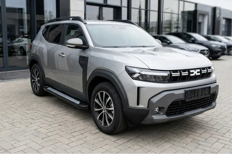 Renault Duster 2024- гг. Боковые пороги New Vision Black (2 шт., алюминий) Image