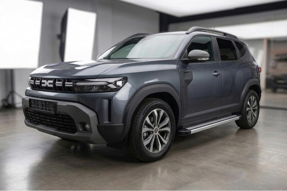 Renault Duster 2024- гг. Боковые Подножки Maya V4 (2 шт., Алюминий) Image