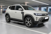 Renault Duster 2024- гг. Боковые Подножки Tayga Grey V1 (2 шт., Алюминий) фото 1