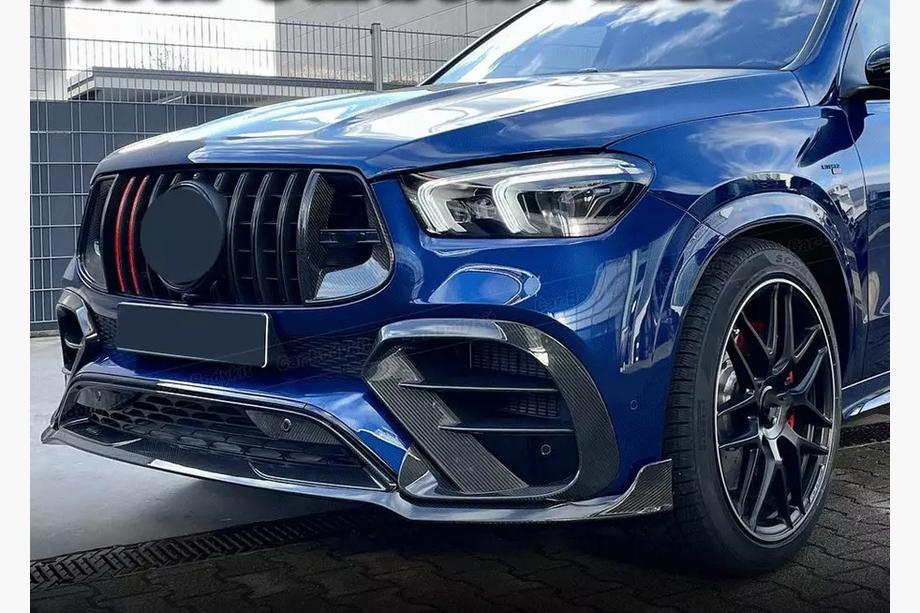 Mercedes GLE coupe C167 2019- гг. Решетка радиатора GT Panamericana GT-R Carbon (для AMG-Line/GLE53/GLE63 2019-2023) Фото 9
