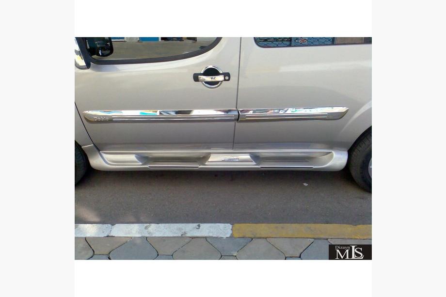 Fiat Doblo I 2005-2010 гг. Боковые Пороги Sorento Тип (Под Покраску) Фото 4
