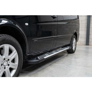 Боковые Подножки Sunrise (2 шт., Алюминий) Mercedes Vito W639 2004-2014 гг. фото 1