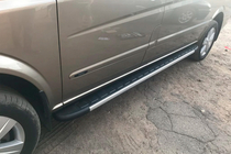 Mercedes Vito W639 2004-2014 гг. Боковые Подножки Duru (2 шт., Алюминий) фото 4