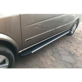 Боковые Подножки Duru (2 шт., Алюминий) Mercedes Vito W639 2004-2014 гг. фото 4