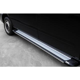 Боковые Подножки Rainbow (2 шт., Алюминий) Mercedes Vito W639 2004-2014 гг. фото 1