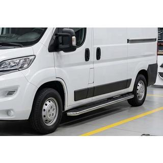 Боковые Подножки Maydos V1 (2 шт., Алюминий и Нержавейка) Citroen Jumper 2007-2025 гг. фото 1