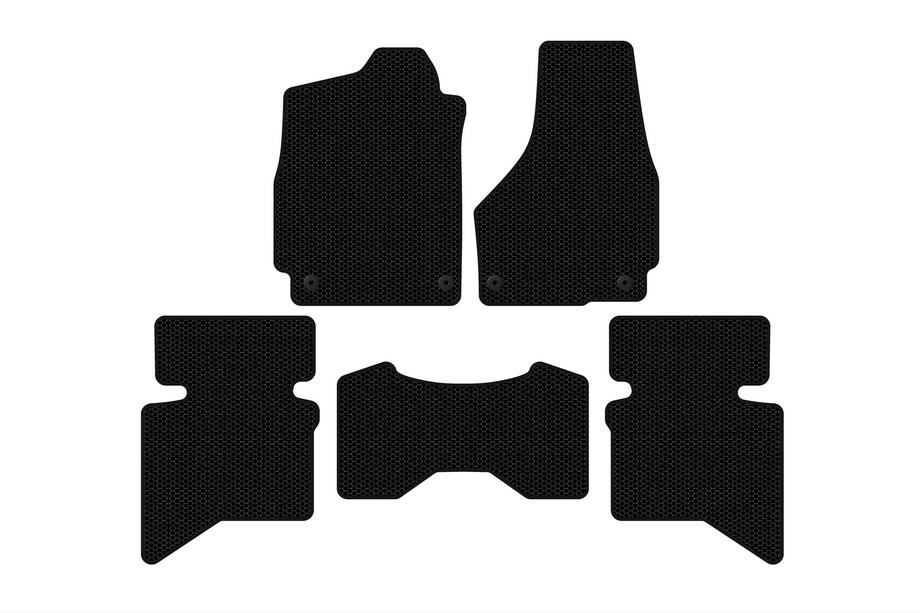Dodge RAM (DS/DJ/D2) 2009–2024 гг. Резиновые коврики Carsuit (2009+, 5-местный/Двойная кабина, черные) Image