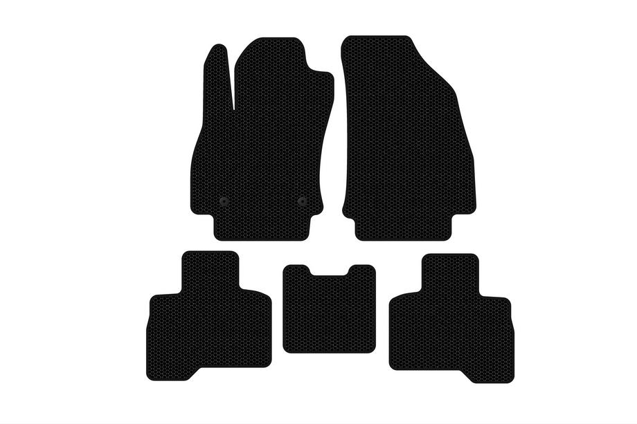 Fiat Fiorino/Qubo 2008-2024 гг. Резиновые Коврики Carsuit (Для Qubo 2008-2016, Черные) Image