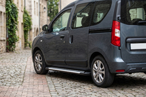Dacia Dokker 2013-2022 гг. Боковые Подножки Line (2 шт., Алюминий) фото 1