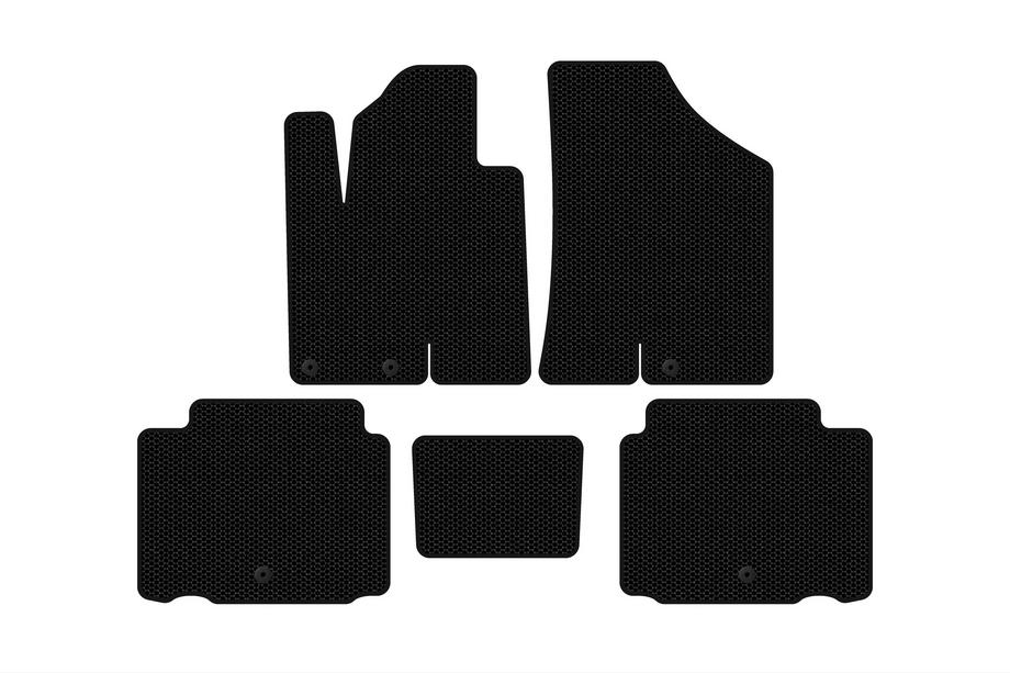 Hyundai IX55 2007-2012 гг. Резиновые Коврики Carsuit (Черные) Image