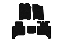 Infiniti QX56 2004-2010 гг. Резиновые коврики Carsuit (2 ряда, 2004-2008, черные) фото 1
