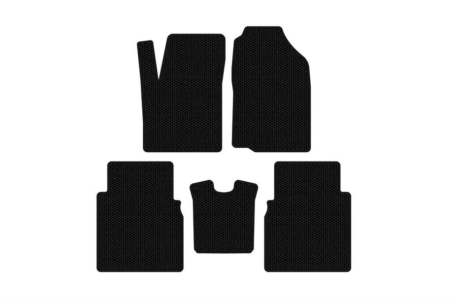 JAC J6 2011-2019 гг. Резиновые Коврики Carsuit (Черные) Image