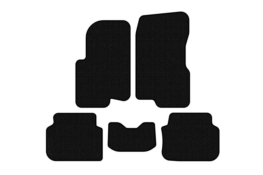 Smart 1998-2007 гг. Резиновые Коврики Carsuit (2003-2007, Forfour, Черные) Image