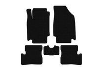 Nissan Micra K12 2003-2010 гг. Резиновые Коврики Carsuit (HB, черные) фото 1