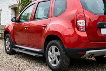 Dacia Duster 2008-2018 гг. Боковые Подножки Duru (2 шт., Алюминий) фото 1