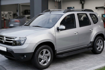 Dacia Duster 2008-2018 гг. Боковые Подножки RedLine Black (2 шт., Алюминий) фото 1