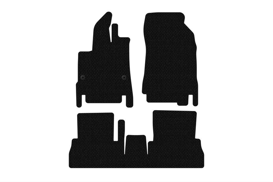 Peugeot Partner/Rifter 2019- гг. Резиновые коврики Carsuit (7-местный/Длинная база, черные) Image