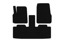 Renault Espace 2002-2014 гг. Резиновые коврики Carsuit (2 ряда, 7-местный, черные) фото 1