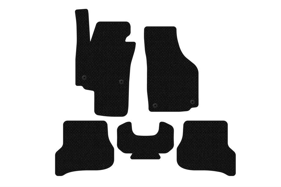 Seat Altea 2004-2015 гг. Резиновые Коврики Carsuit (Черные) Image