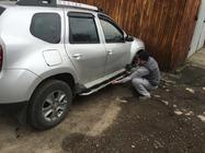 Renault Duster 2008–2017 гг. Боковые Подножки Vison (2 шт., Алюминий и Нержавеющая Сталь) фото 7