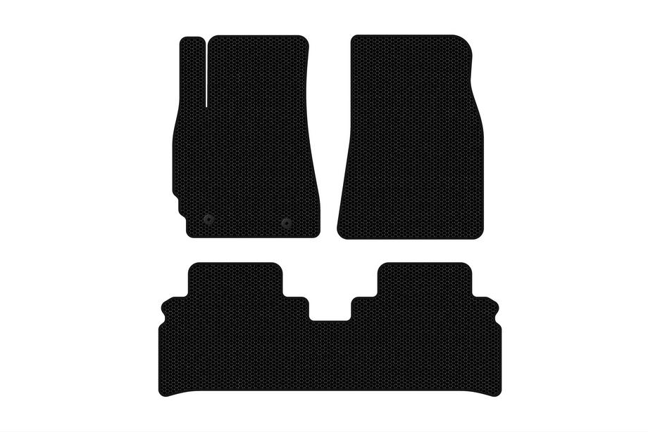 Toyota Highlander 2000-2008 гг. Резиновые Коврики Carsuit (Черные) Image