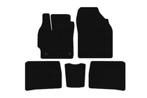 Toyota Prius 2009-2015 гг. Резиновые коврики Carsuit (LB, черные) фото 1